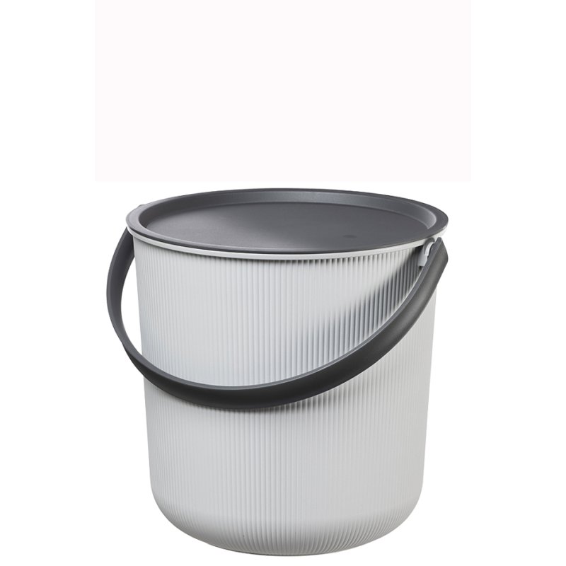 Plast Team boîte de rangement AKITA, 53 litres, gris nuageux, avec couvercle